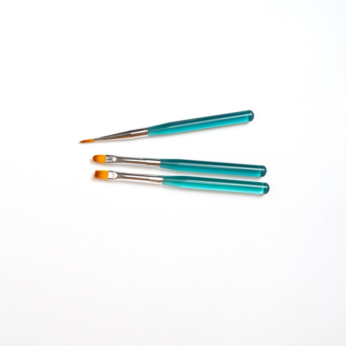 3-Piece Acrylic Handle Watercolor Brush Set - Blue - COI0003 product image